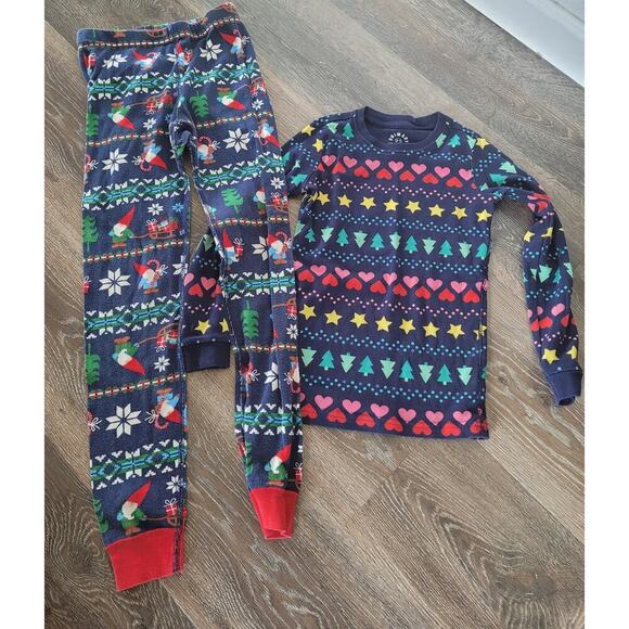 Hanna Andersson Primary Girls Pajama Christmas Top and Bottoms size 10 #6 - Picture 2 of 5